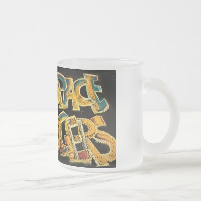 De Café Vidro Jateado caneca dos boogers do Cyberspace (Direita)