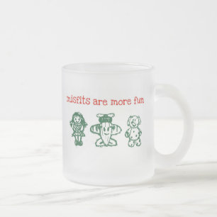 De Café Vidro Jateado Caneca dos desajustes