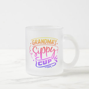 De Café Vidro Jateado Caneca engraçada da avó