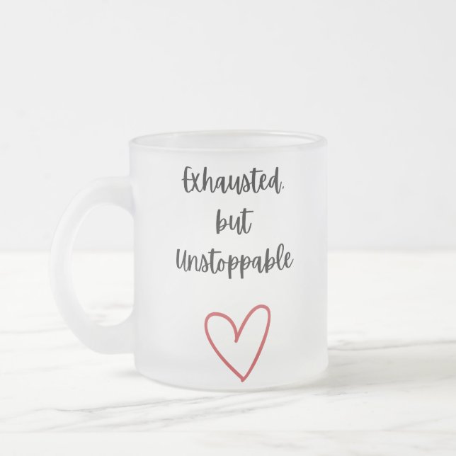 De Café Vidro Jateado Caneca Esgotada mas Inparável (Esquerda)