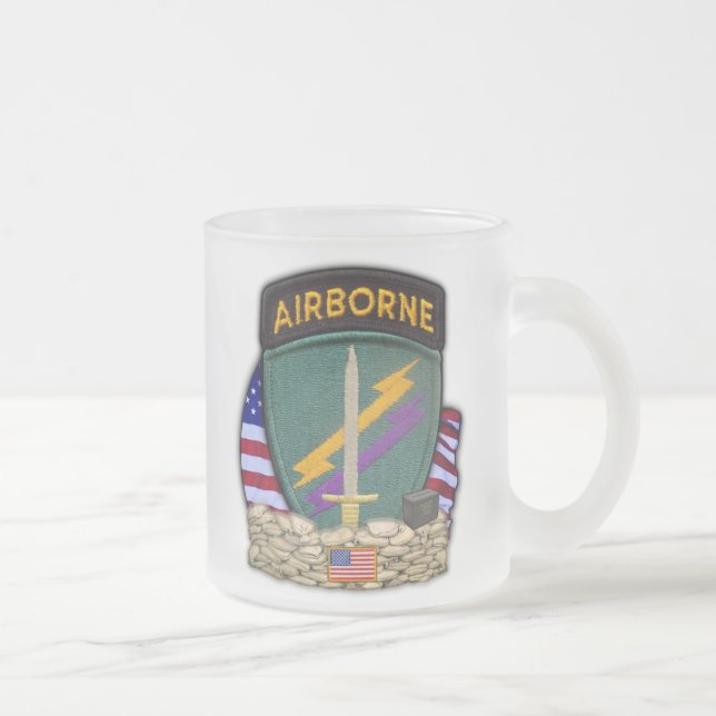 De Café Vidro Jateado Caneca especial dos assuntos civis dos ops do (Direita)