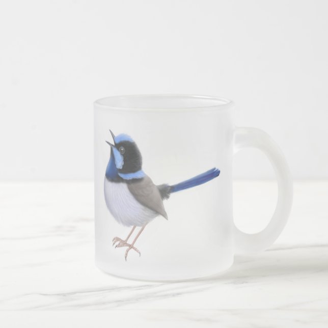 De Café Vidro Jateado Caneca feericamente magnífica do fosco da carriça (Direita)