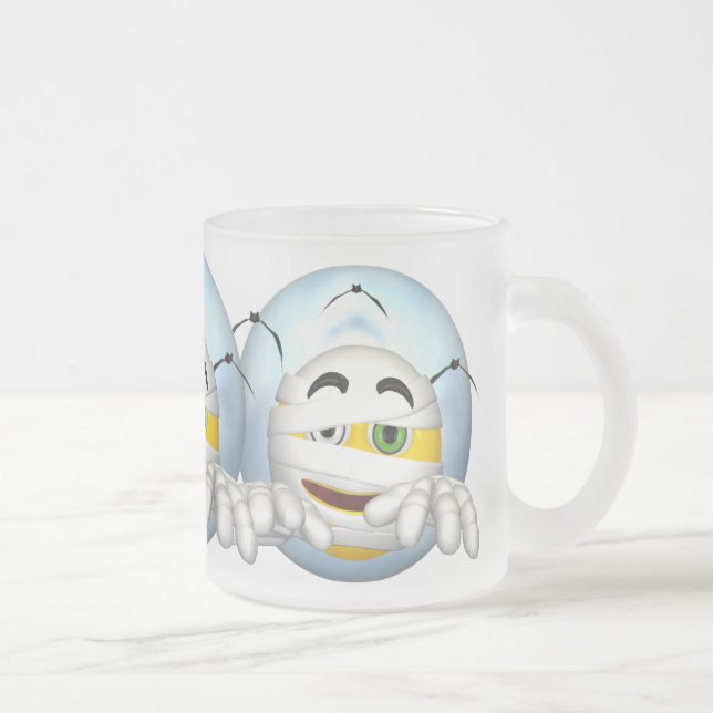 De Café Vidro Jateado Caneca feliz da mamã da cara (Direita)