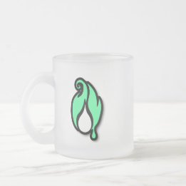 De Café Vidro Jateado Caneca Frosted Flickerfluid™