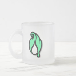 De Café Vidro Jateado Caneca Frosted Flickerfluid™