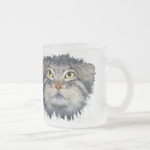 De Café Vidro Jateado caneca - gato dos pallas