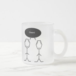 De Café Vidro Jateado caneca gelado dos elogios do benzeno do senhor