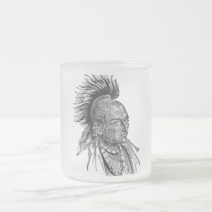 De Café Vidro Jateado Caneca indiana