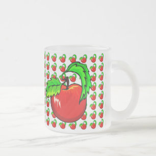 De Café Vidro Jateado Caneca - maçãs!