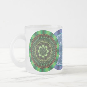 De Café Vidro Jateado Caneca Mandalas dos Elementos