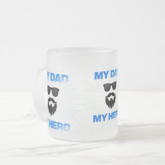 De Café Vidro Jateado Caneca Meu Pai Meu Herói – Presente Legal do Dia d
