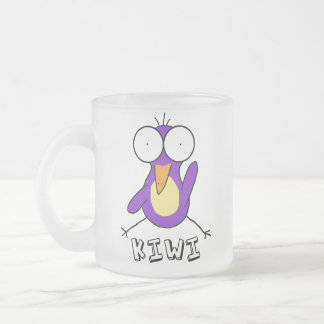 De Café Vidro Jateado Caneca roxa do fosco do quivi