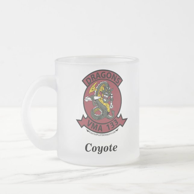 De Café Vidro Jateado Caneca VMFA-133 (Esquerda)