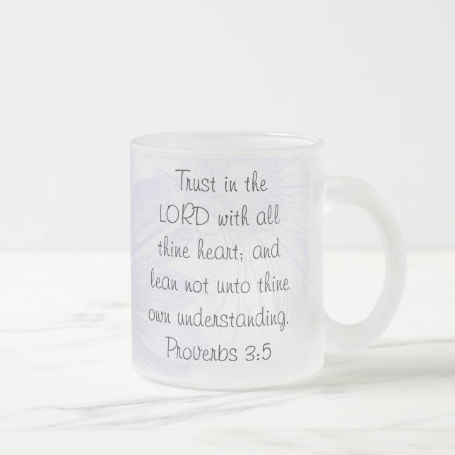 De Café Vidro Jateado Confiança na caneca do SENHOR fosco (Direita)