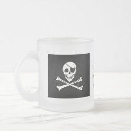 De Café Vidro Jateado Conversa como uma caneca do dia do pirata