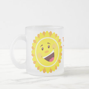 De Café Vidro Jateado Daze ensolarado - caneca