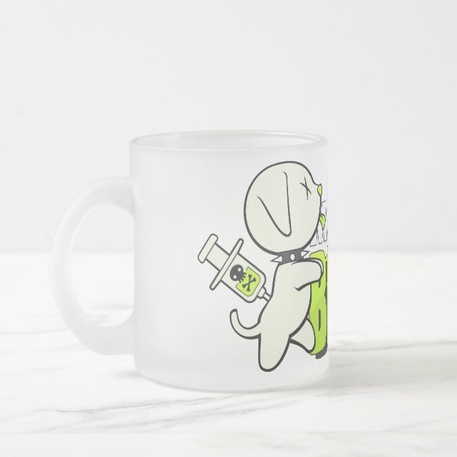 De Café Vidro Jateado Deve ter CÉREBROS! Caneca do fosco (Esquerda)