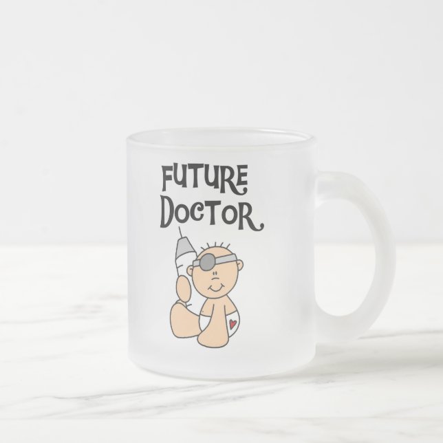 De Café Vidro Jateado Doutor futuro Caneca do bebê (Direita)