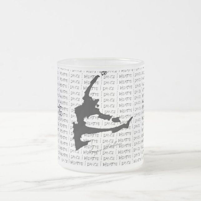 De Café Vidro Jateado Eu respiração mim danço a caneca (Centro)