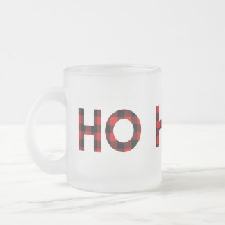 De Café Vidro Jateado Fosco "ho ho ho" caneca