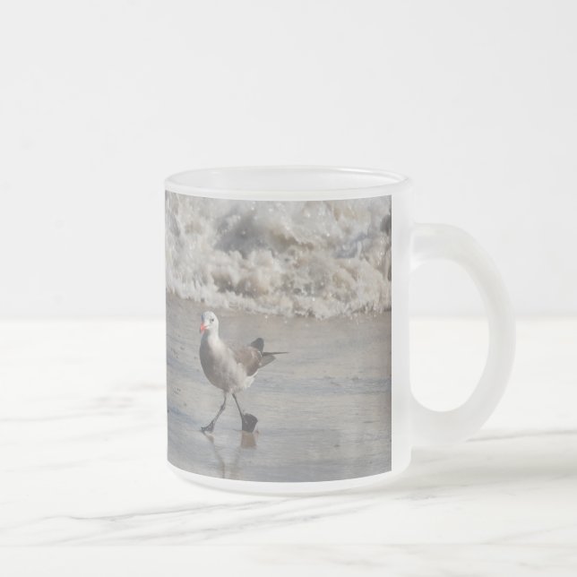 De Café Vidro Jateado Gaivotas, caneca (Direita)