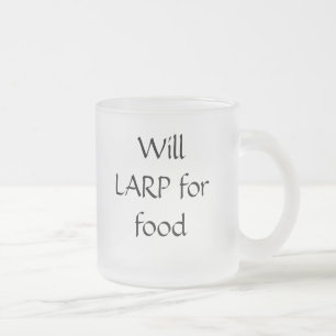 De Café Vidro Jateado LARP para a caneca da comida