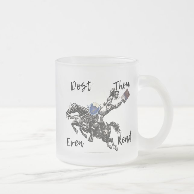 De Café Vidro Jateado Lês Mesmo? caneca fosca (Direita)