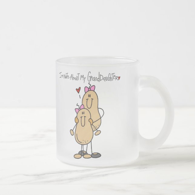 De Café Vidro Jateado Loucos sobre minha caneca da neta (Direita)