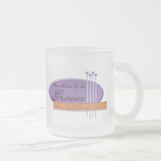 De Café Vidro Jateado Madrasta da caneca do noivo (Direita)
