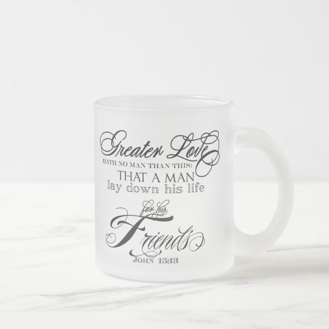 De Café Vidro Jateado Maior caneca do costume do amor (Direita)