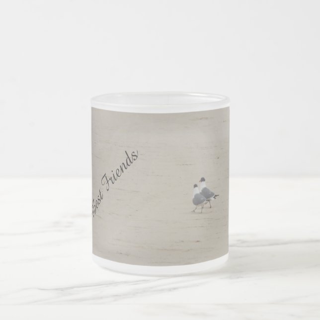 De Café Vidro Jateado Melhores amigos 10 onças. Caneca (Centro)