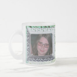De Café Vidro Jateado Moldura Antiga para Caneca Gelada