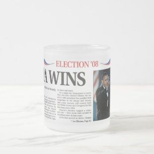 De Café Vidro Jateado Obama ganha a caneca