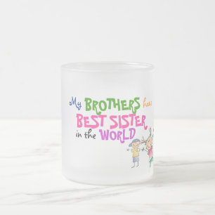 De Café Vidro Jateado Os irmãos têm a melhor caneca da irmã