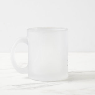 De Café Vidro Jateado Peter monograma - caneca minimalista