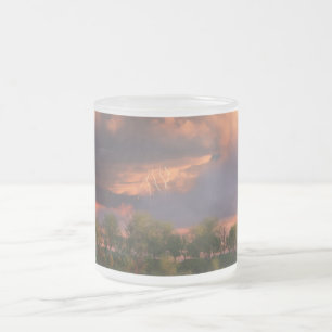 De Café Vidro Jateado Quando Março Explode Sua Caneca Horn