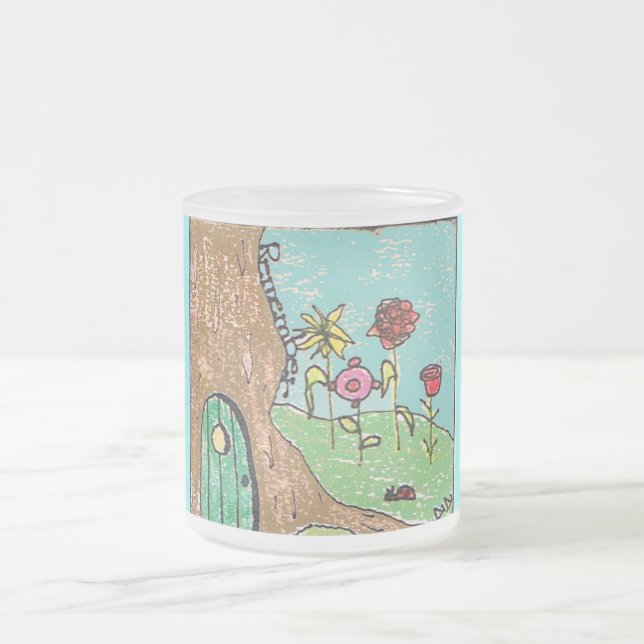 De Café Vidro Jateado Recorde, eu te amo, a caneca (Centro)