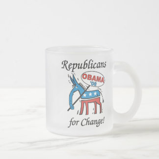 De Café Vidro Jateado Republicanos para a caneca do fosco da mudança