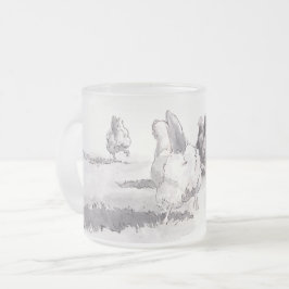 De Café Vidro Jateado Suposição que? Caneca do short do fosco do bumbum