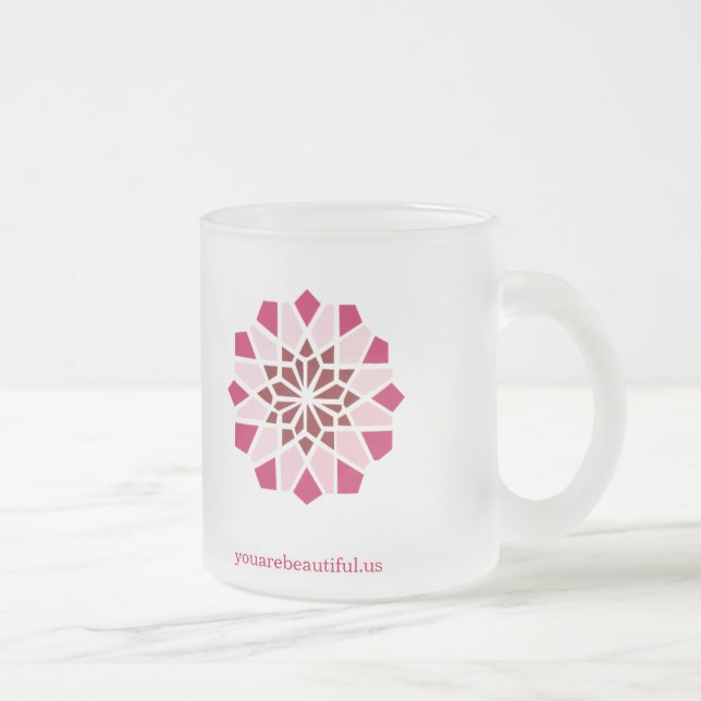 De Café Vidro Jateado Você é caneca bonita do fosco (Direita)