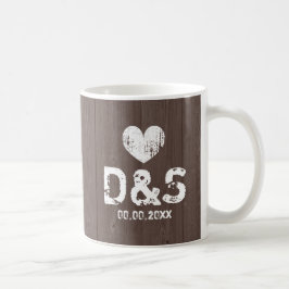 De Café Vintage lenha grão grão-bico caneca