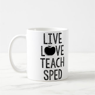 De Café Vivo. Amor. Ensine. APRESSADO. Caneca