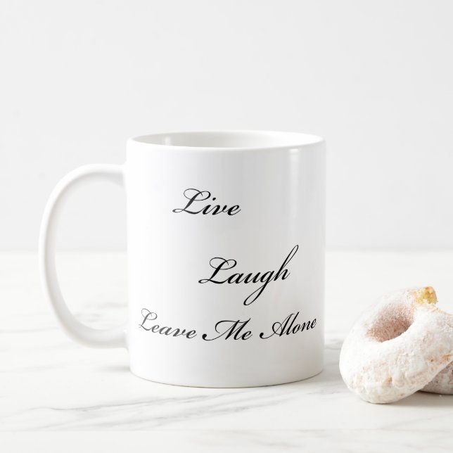De Café "Vivo, riso, deixe-me" a caneca sozinha (Com Donut)