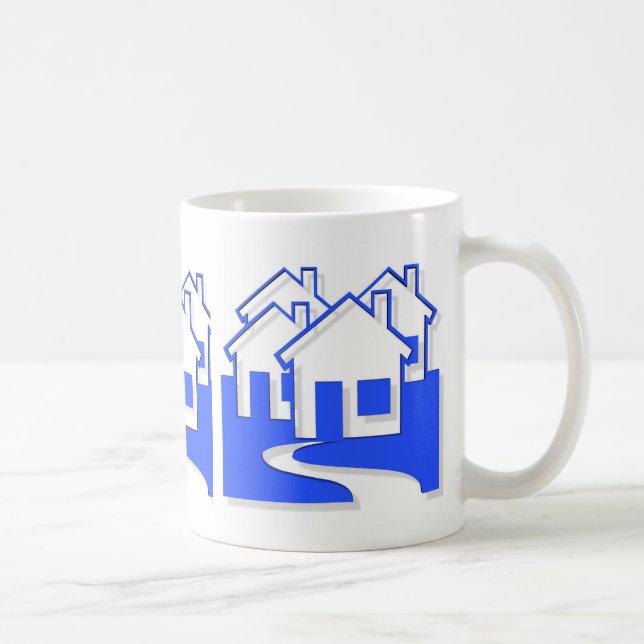 De Café Vizinhança da caneca das casas (Direita)