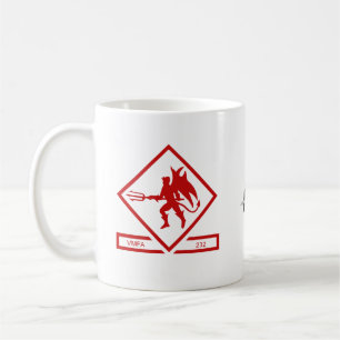De Café VMFA- 232 caneca dos diabos vermelhos
