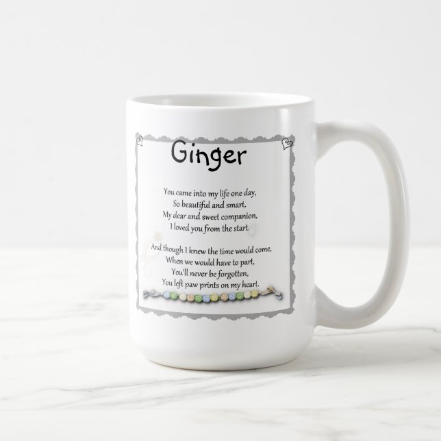 De Café Você deixou impressões da pata em minha caneca da (Direita)