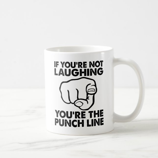 De Café Você é a Piada Caneca Divertida (Direita)