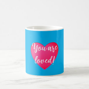 De Café Você é Adorada Caneca Azul