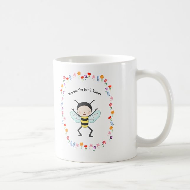 De Café Você é caneca engraçada bonito da abelha do mel (Direita)