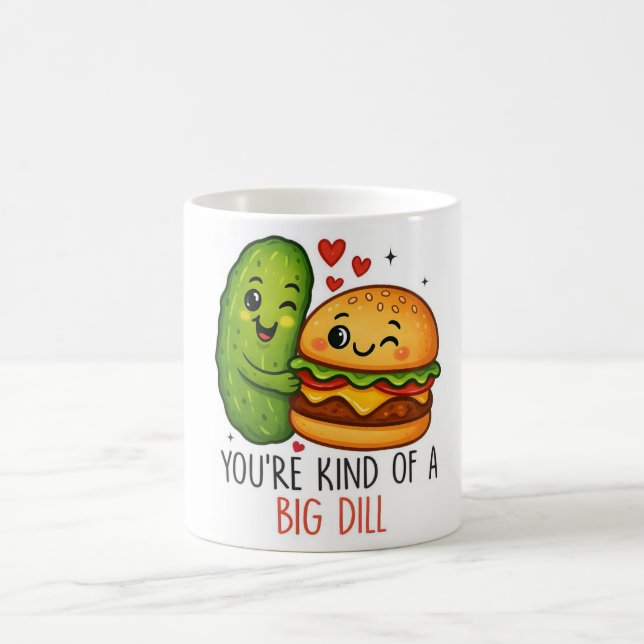 De Café Você É Meio Pepino Grande Caneca (Centro)